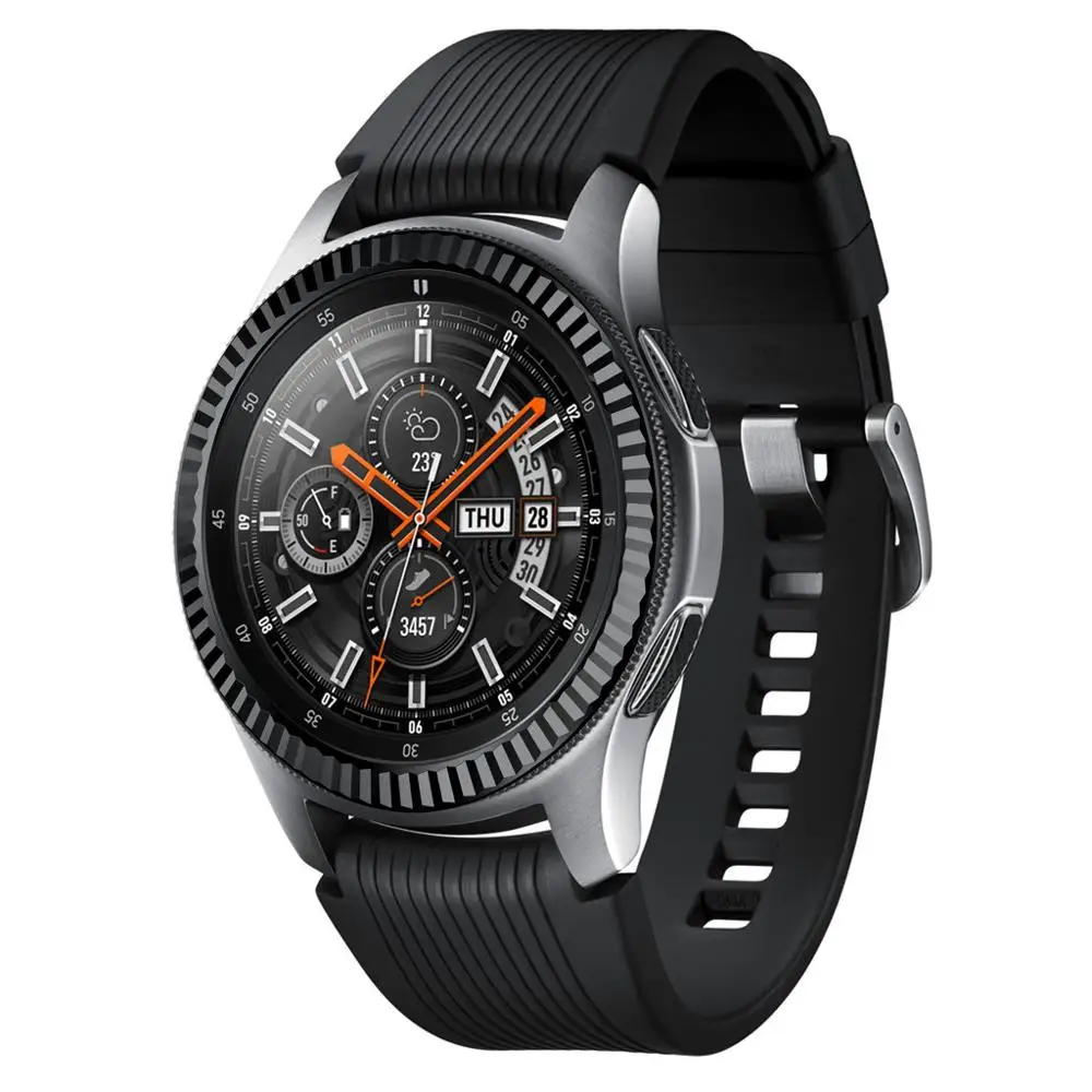 Ободок кольцо клеющаяся крышка для samsung Galaxy Watch 46 мм драгоценный камень смарт