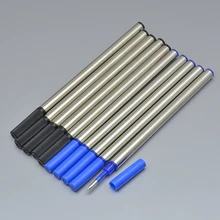 Высокое качество 10 шт. синий/черный пополнения чернил для шариковая ручка канцелярская шариковые ручки аксессуары с ручкой A3