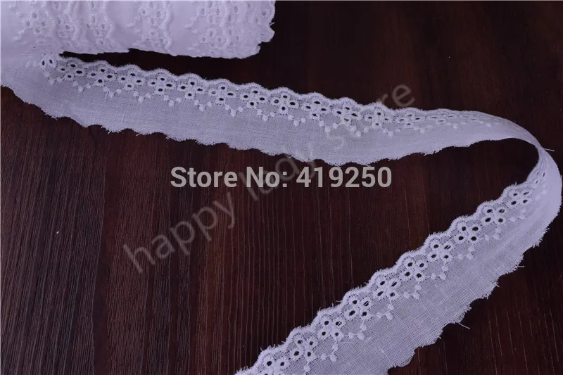 Cream Cotton Ruffle Eyelet Lace 3.5cm Crafts//Costume//Larp//Sewing