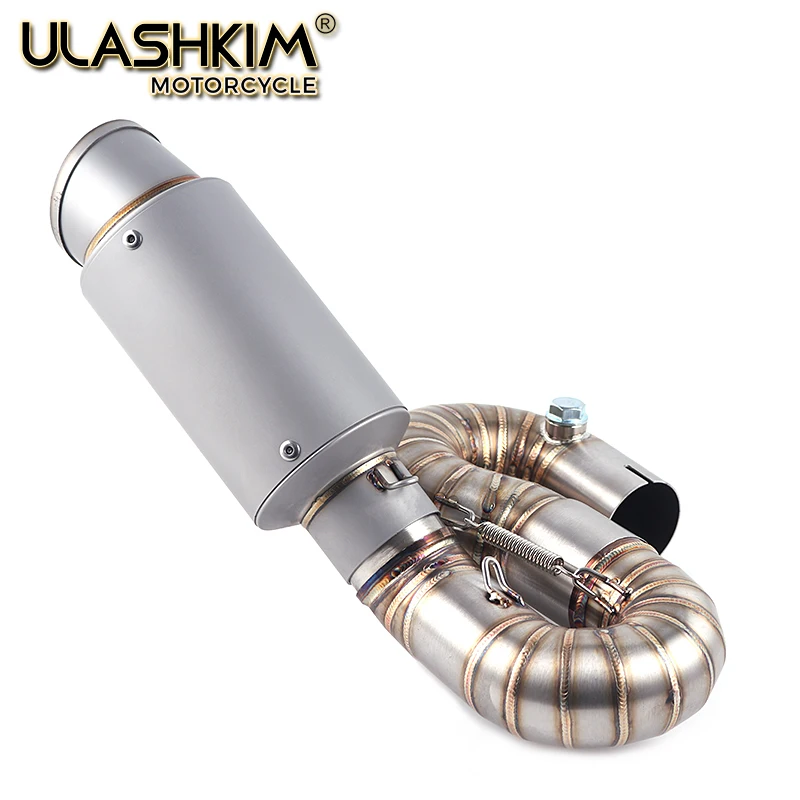 Motorcycle Carbon Fiber Exhaust Muffler Contact Link Pipe For HONDA