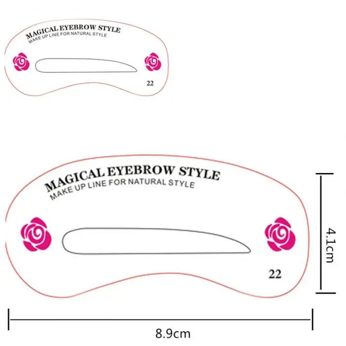 24 шт трафарет для бровей многоразового использования набор бровей рисунок «сделай сам» направляющий формирующий шаблон для макияжа глаз легкий макияж набор красоты-27