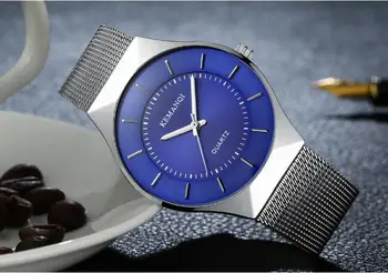 

2018 New ultra-thin Scale dial Stainless Steel Strap Casual Exquisite High-end trend Atmosphere Men's Business Quartz watch