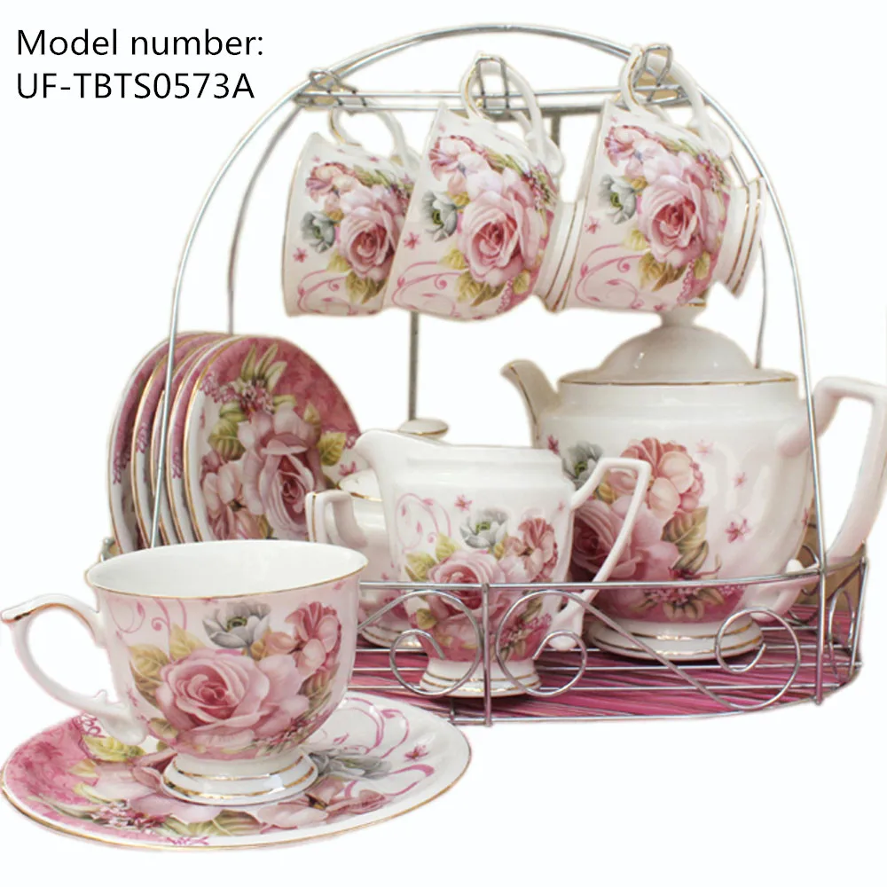 European Pastoral Style Tea and Coffee sets Ceramic Porcelain Tea Cup