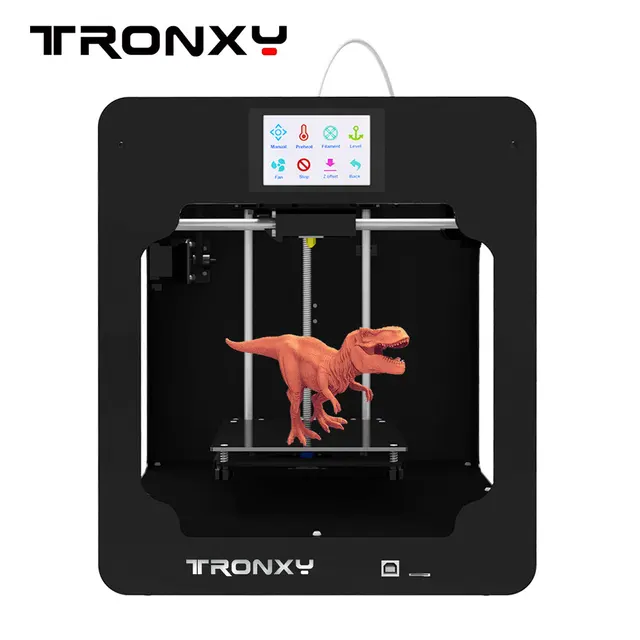 Best Price Tronxy 3D Printer C2 High Accuracy Fast Speed DIY Assembly Hot Bed Print accuracy 0.05-0.3mm Printer +3.5 inch Touch LCD Screen