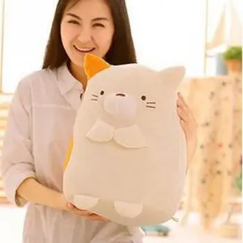

San-x 30cm Sumikko Kappa Japanese Anime Yellow Cat Bear Pillow Plush Soft Animal Stuffed Toy For Girls Baby Kids Lover Best Gift