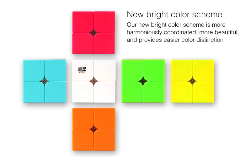 QIYI волшебный куб 2x2x2 кубар-Рубик на скорость прозрачный пазл 2*2*2 игрушки для детей подарок на день рождения magico Cubo