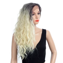 Aigemei Curly Synthetic Fiber Lace Front Wig For Women 22 Inch 185g Heat Resistant Wigs Aigemei Curly Synthetic Fiber Lace Front Wig For Women 22 Inch 185g Heat Resistant Wigs