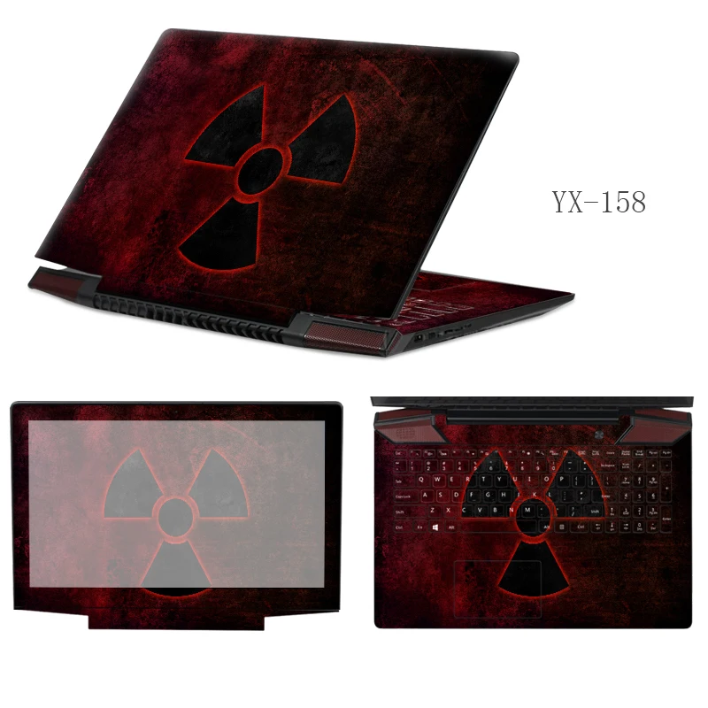 2017 Latest Fashion Laptop Sticker FreeCutting PVC Skins Waterproof ABC Sides+Keys+Key Interstice Stickers For lenovo B4400 Case