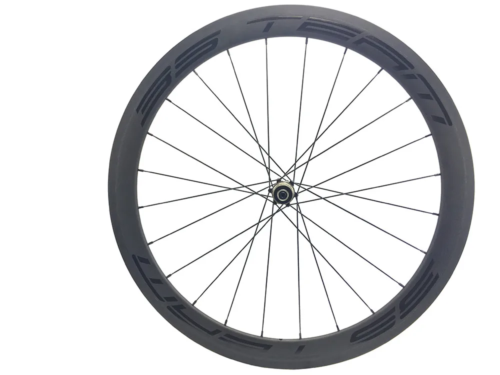Cheap Painting DIY Road Carbon Wheels 50mm Bicycles Wheel 23mm Novatec Powerway, Ceramic Hub 700c Pillar PSR 1432/Mac Spokes 700C 3