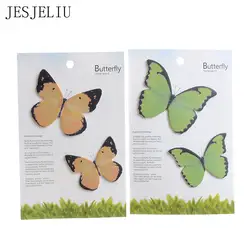 Творческий красивая бабочка самоклеющиеся липкая бумага для заметок закладка для заметок школа офиса канцелярские подарки, бесплатная