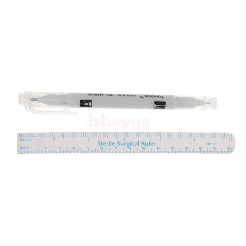 Waterproof Dual tip Surgical Eyebrow Skin Marker Pen Tattoo Skin Marker