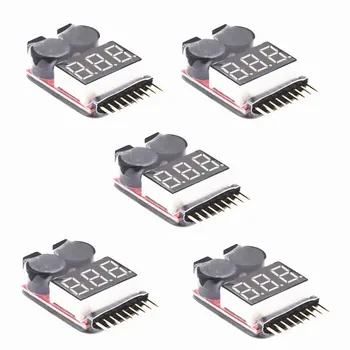 

hot! for 1 - 8 s lipo / li ion / fe battery 2in1 tester electrical buzzer alarm no 1 new sale