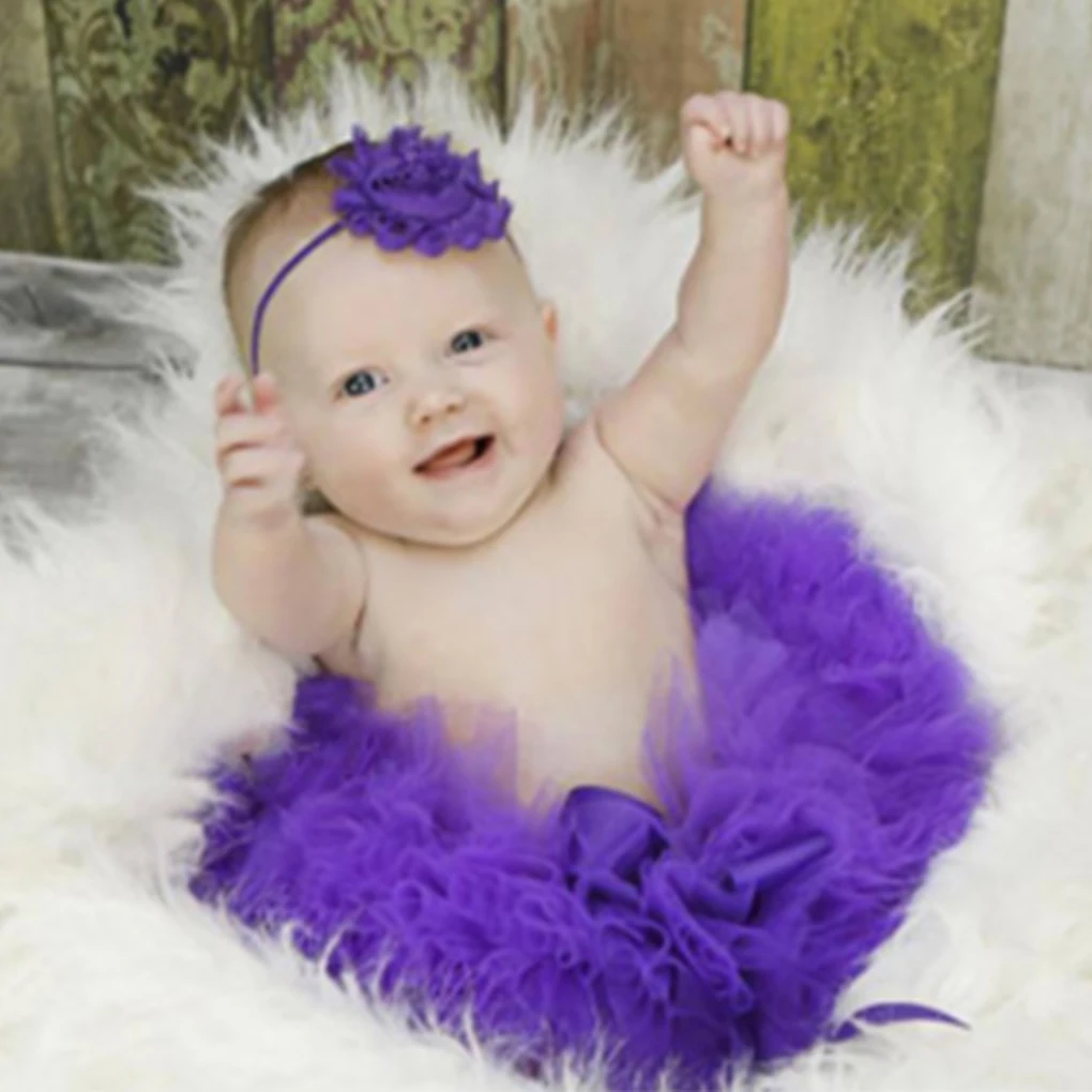 Милое платье принцессы для новорожденных; реквизит для фотосессии; костюм для малышей; наряд с повязкой на голову с цветком; летнее платье для маленьких девочек - Цвет: 12 purple