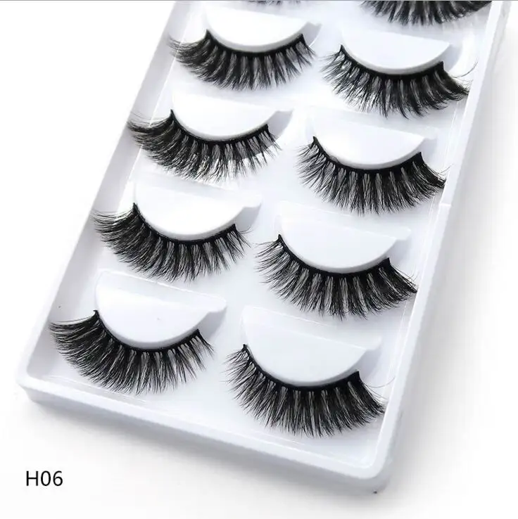 Ferramentas de Beleza Caixa Vison Cabelo Natural Cruz Cílios Postiços Longo Bagunçado Maquiagem Falso Olho Extensão Compõem Maquiar 50 - 100 3d 15 Beleza e saúde