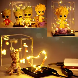 Дерево человек ребенок grootсветодио дный TED светодиодный свет Фигурка ребенок Грут лампа украшение комнаты ночник галактика модель игрушки