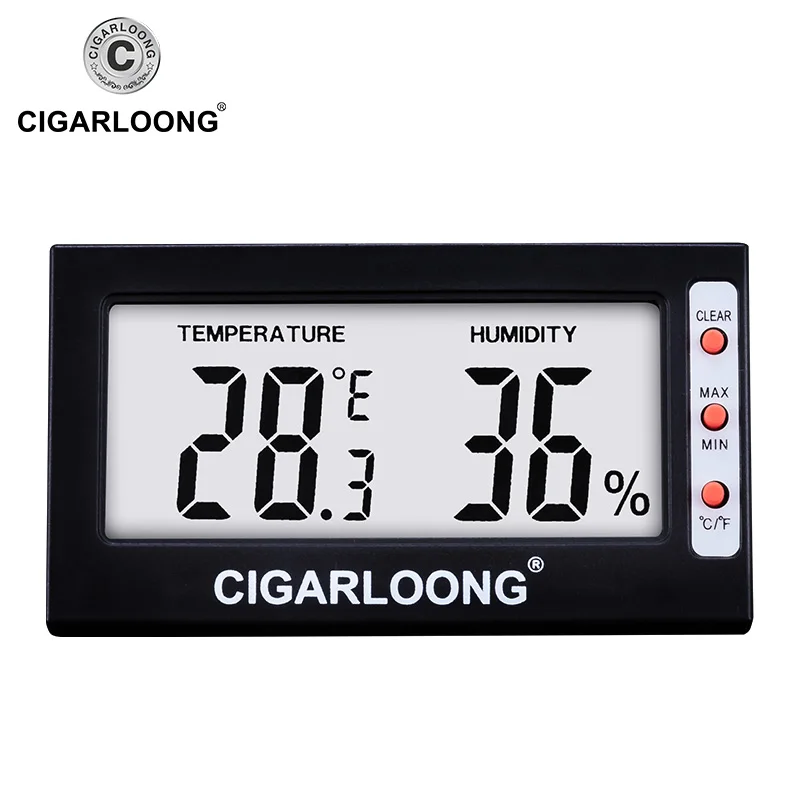 

Cigar Digital Hygrometer for Humidor/Cabinet Household Indoor Mini Room Temperature Meter CJ-0101