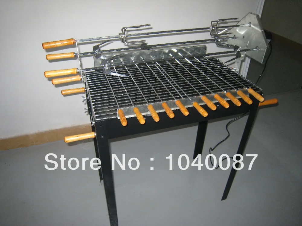 

stainless steel skewers(490mm length)BBQ skewer, charcoal bbq grill skewer
