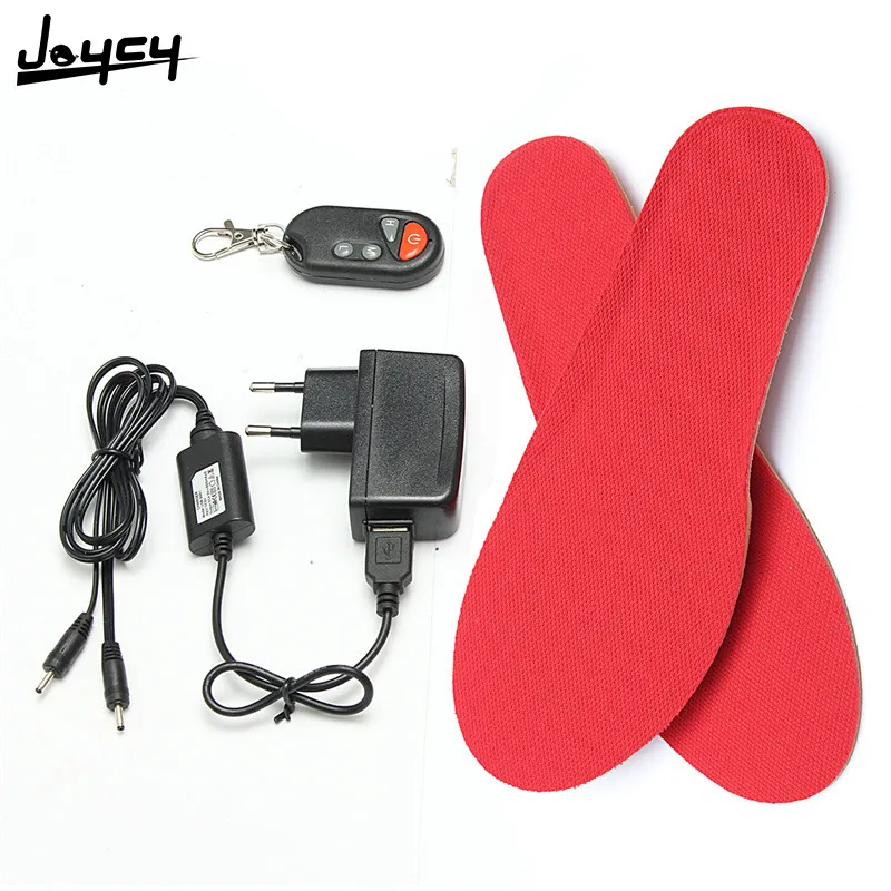New 1pair Adjustable Insole Remote Control USB Electrically Thermal Insoles Keep Warm Winter Shoes Boots Insole Foam Material