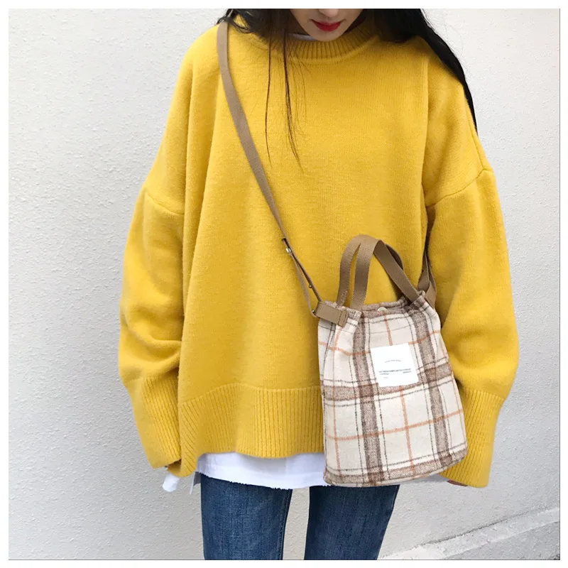

Simple versatile canvas double-sided printed large capacity hand bag bundle pocket single-shoulder bag student casual bags