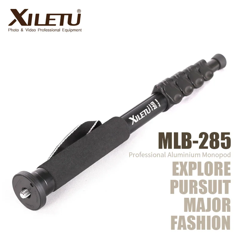 

XILETU MLB-285 Camera Tripod Leg Monopod Aluminum Pole For Digital camera DSLR Interface 1/4''-3/8 inch With 3/8'' Metal Spike