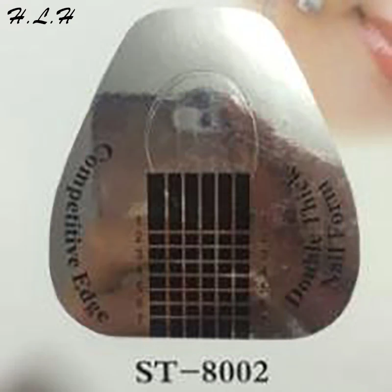 

H.L.H 500pcs/one roll Nail Forms Silver Nail Gel Professional Decoration Nail Art Forms Acrylic UV Gel Tip Extension DIY Tool
