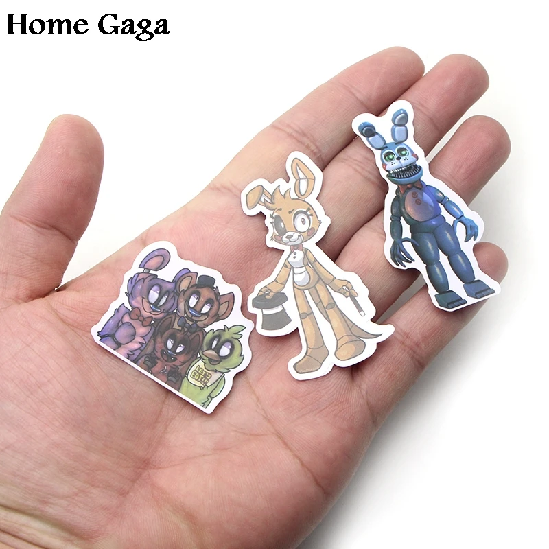 Homegaga 58 шт. Nights at Freddy bears, детское украшение, стикеры для скрапбукинга, альбома, багажа, ноутбука, телефона, наклейка, D1535