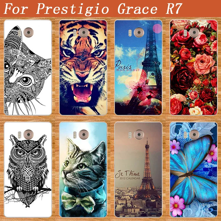 

Case For Prestigio Grace R7 Fashion DIY painted Colored Case Cover For Prestigio Grace R7 PSP7501DUO 7501 duo Phone Case