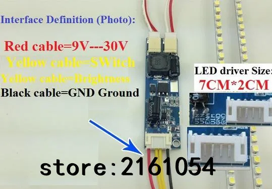 can Update 27" 27inch CCFL LCD Screen to LED Monitor,620mm LED Backlight Strip Kit