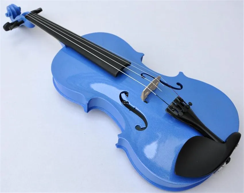 

High quality BLUE color violin 1/4 violin handcraft violino Musical Instruments