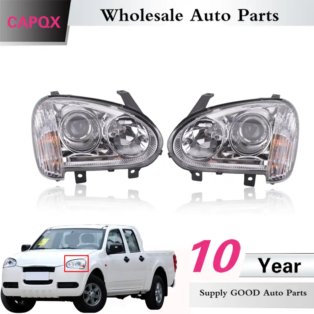 CAPQX 1Pair High Quality Front Bumper headlight For Great Wall Wingle 3  Wingle3 2006 2007 2008
