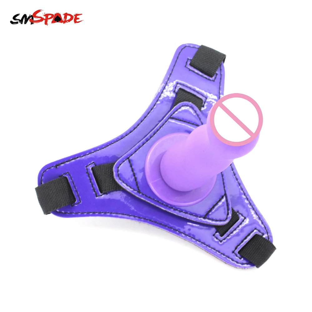 Фаллоимитатор Smspade с ремнем на жгуте Страпон для лесбиянок секс игрушки пар