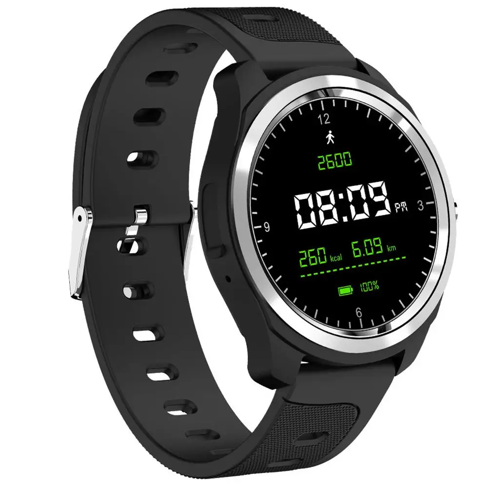 

KW05 Full Touch Tempered Glass Screen Smart Watch Waterproof Heart Rate Monitoring Blood Pressure HD Bluetooth Call PK V12