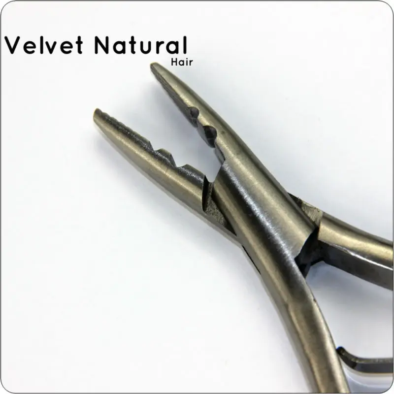 

Stainless Steel hair Extension Pliers 17.5*9*1cm 165G Silivery White Pliers Keratin Loop professional hair salon plier for i tip