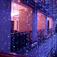 10x1m 10x3m LED Christmas Lights Outdoor Garlands Wedding Decorations Cortina De Led Curtain Lights IP65 LED STRING Fairy Lights 220v 138pcs led fairy string lights star curtain lights waterproof outdoor christmas decorations for home wedding garlands natal