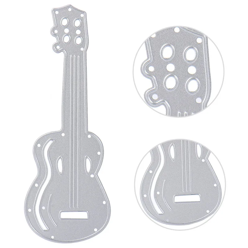Metal Guitar DIY Cutting Dies Stencil Scrapbook Embossing Card Album
