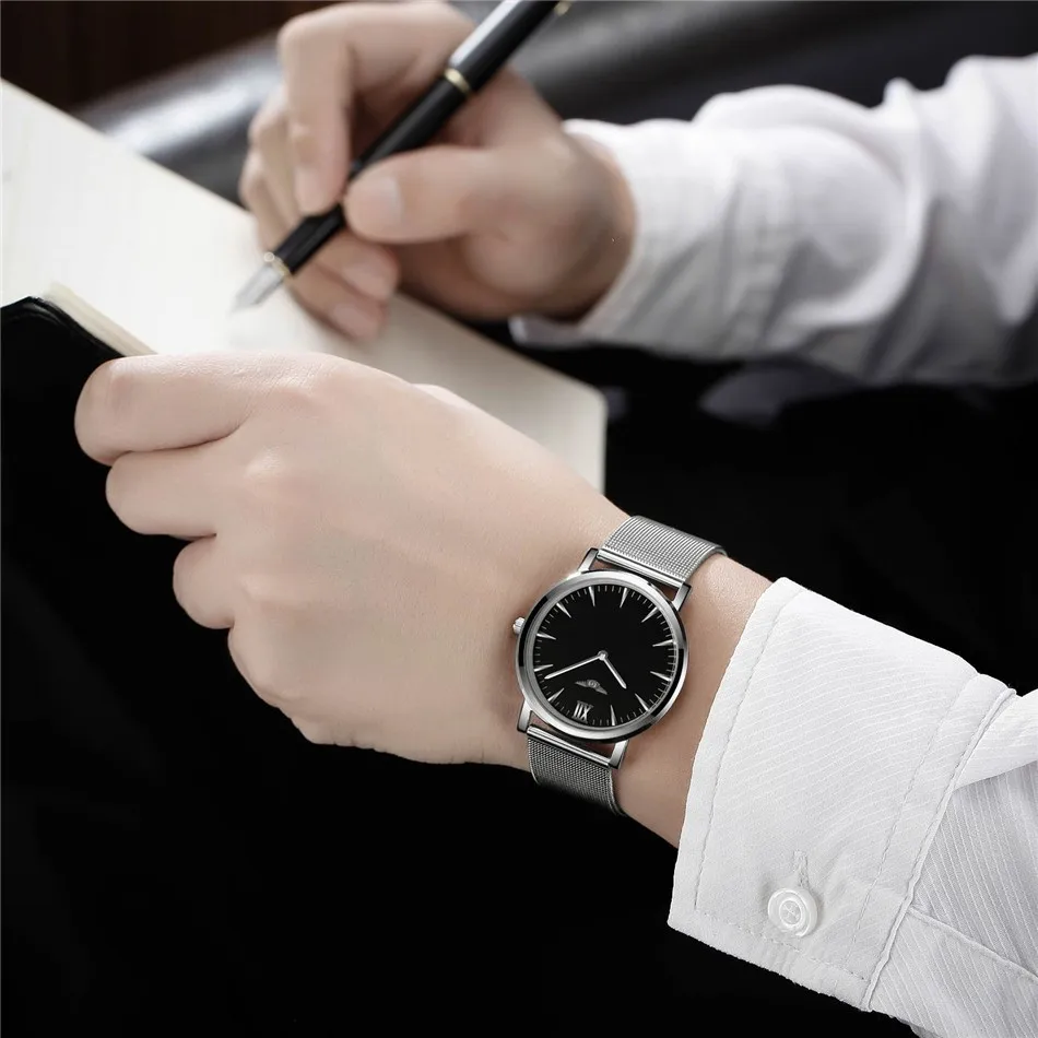 Watch Men GUANQIN Relogio Masculino Gold Simple Mens Watches Top Brand Luxury Ultra Thin Quartz Watch New Year Gifts for Friends (4)