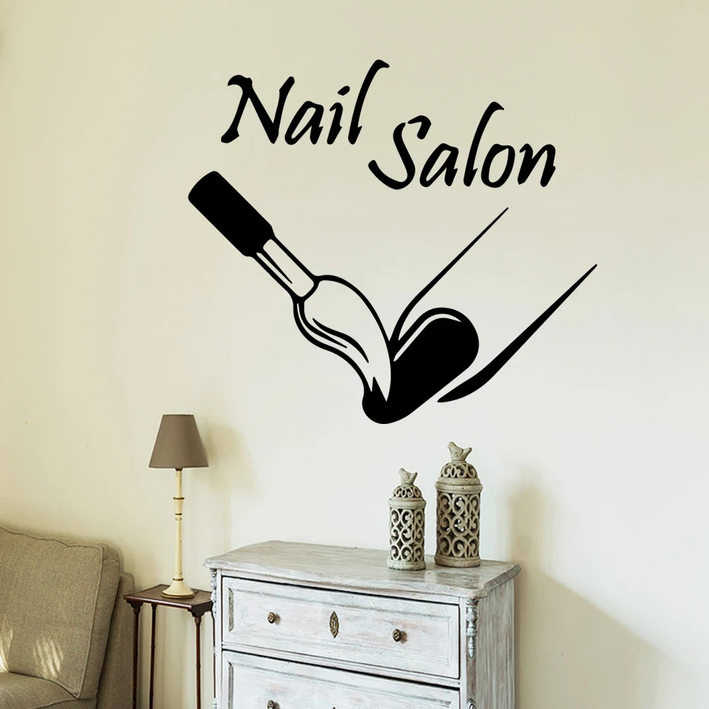 

Creative nail salon Wall Decals Wall Sticker For Girl Bedroom House Decoration Wall Decor Sticker Mural