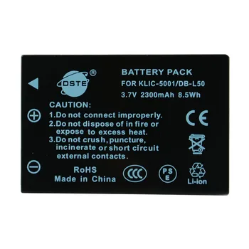 

DSTE DB-L50 Rechargeable Battery for SANYO Xacti VPC-WH1 DMX-HD2000 VPC-HD1010 VPC-HD1000 VPC-TH1 KLIC-5001