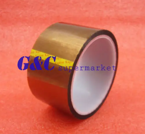 

50mm 5cm x 30M Tape Sticky High Temperature Heat Resistant Polyimide