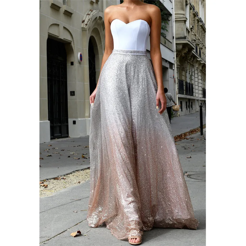SZYADEOU женское сексуальное платье longue femme белое без бретелек с горячей штамповкой