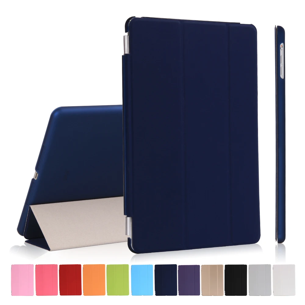 Smart Case For Ipad 2017 9.7 Inch Magnetic Stand Smart Cover PU Leather Case For Ipad 2017 New Model A1822+Gifts