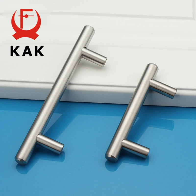 4"-24" Stainless Steel Kitchen Door Cabinet T Bar Handles Diameter 10mm