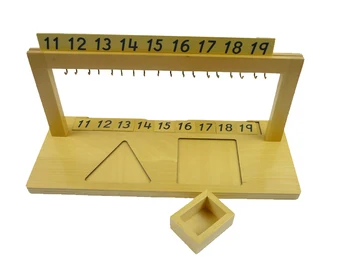 

5066 montessori materials beads frame for tens and teens boards 11-195066