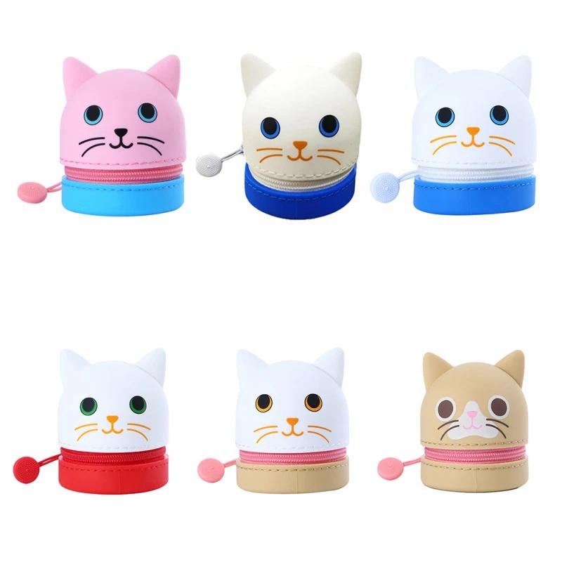 

Cute Plush Purse Key Wallet Mini Storage Bag Earphone Cartoon Case For Children Small Lovely Zipper Bag