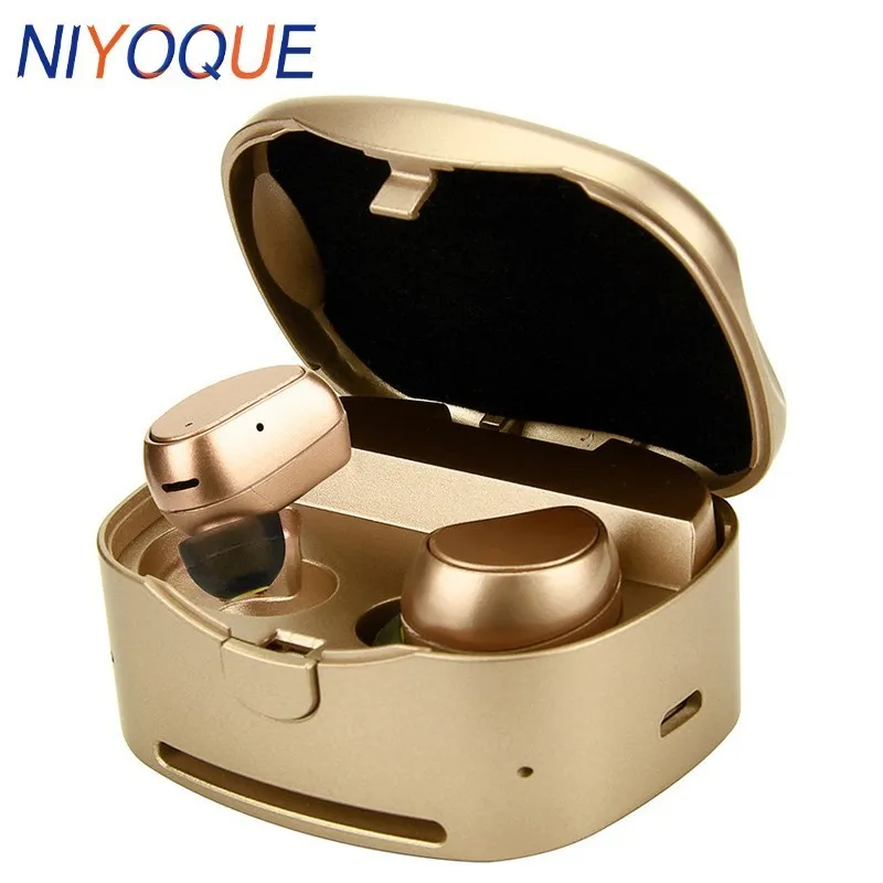 

NIYOQUE Mini Wireless Earphones Headset TWS Bluetooth Headphones Twins Stereo Earbuds With Charging Box For IPhone X 8 7 Plus