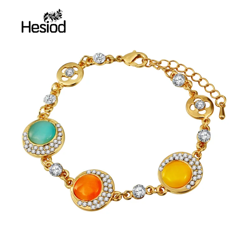 Hesiod Brand Stylish Women New Fashion Colorful Round Crystal Charm