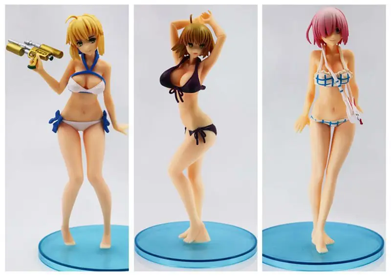 Новый горячий 18 см Fate/stay night водный пистолет купальник saber lily Matthew Kyrielite альтер