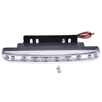

8LED DRL Car Fog Driving Daylight Daytime Running LED White Light Head Lamp
