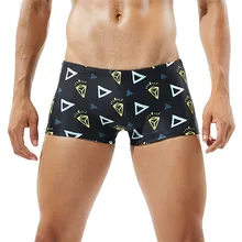 Мужские шорты-сундук для серфинга летние пляжные шорты для плавания черные мужские плавки Trunk спортивная одежда Новинка#4A18