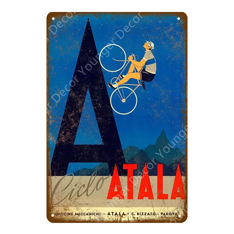 Ride My Bicycle металлическая жестяная вывеска для езды на велосипеде ретро постер винтажный Бар Паб Клуб домашний декор потертый шик настенная живопись табличка - Цвет: YD7735E